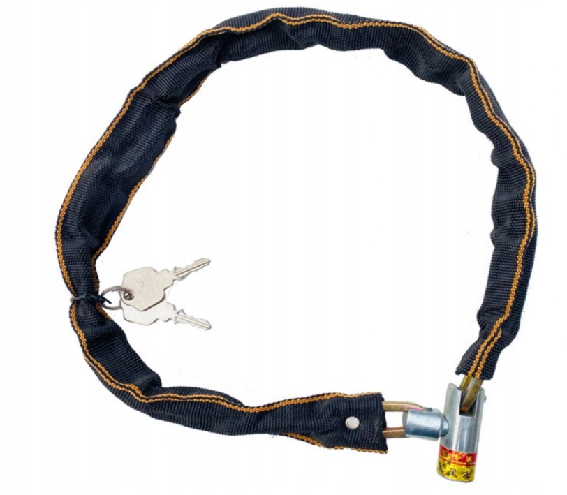 ŁAŃCUCH BLOKADA ROWEROWA DO MOTORU ZAPIĘCIE ZABEZPIECZENIE ROWEROWE LINKA