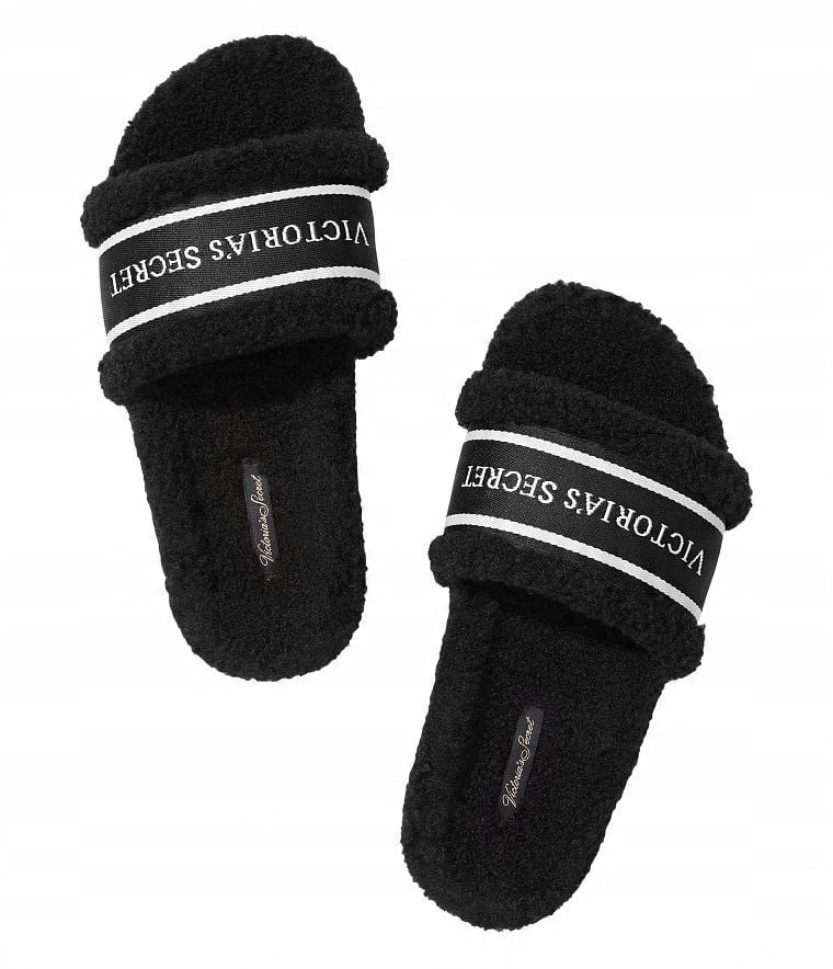 

Kapcie klapki Victoria's Secret futerko logo 38/39