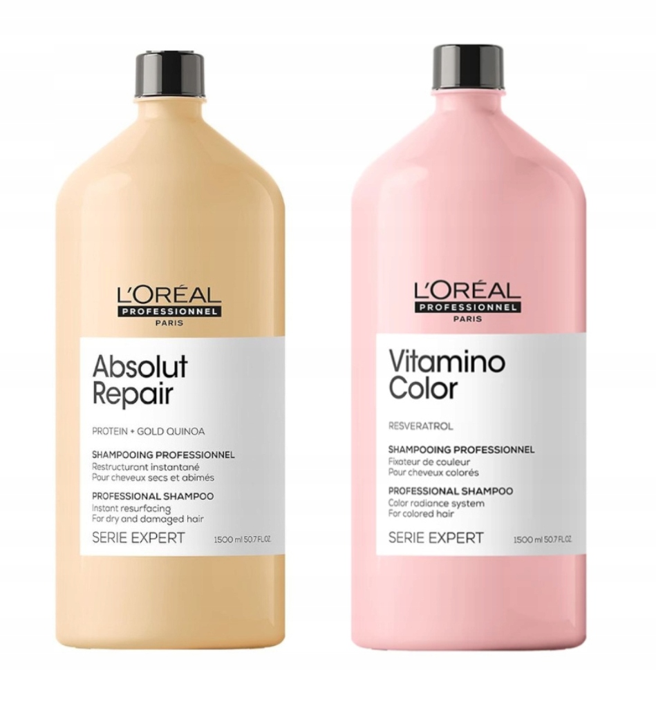 šampon Loreal Absolut Repair 1500 ml šampon Vitamino Color 1500 ml
