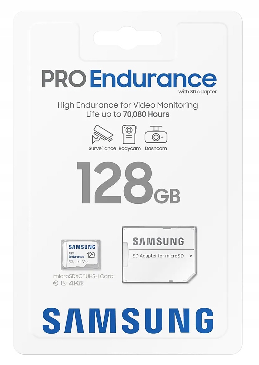 Karta pamięci SAMSUNG Pro Endurance MicroSD 128GB Typ karty SDXC