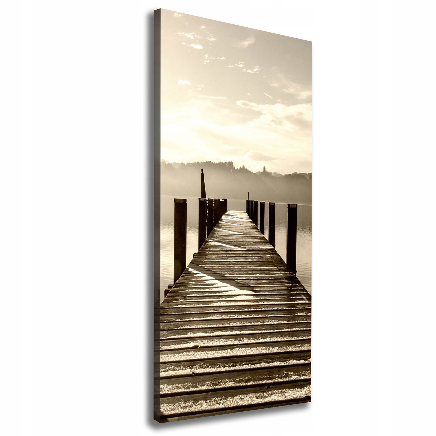 

Foto obraz na płótnie Drewniane molo 50x125 cm