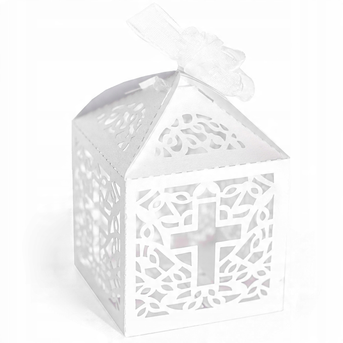

Pudełka ozdobne na prezent Diy chrzest komunia x10
