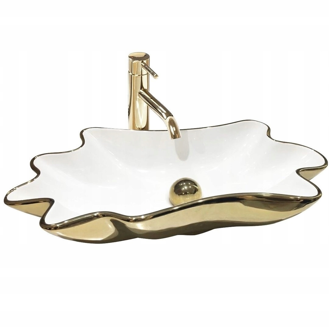 Umývadlová doska Infinity Gold/White REA-U3400 s korkom Klik-Klak