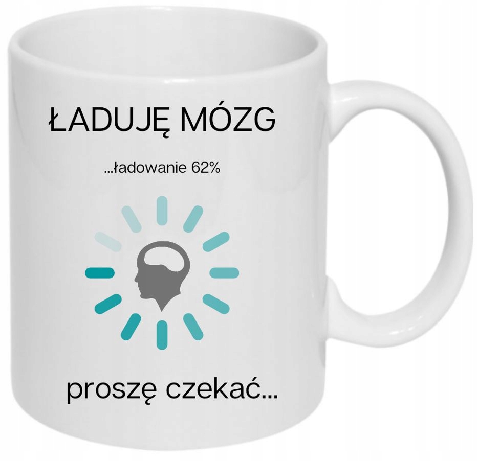 

Kubek Humor Kawa Biuro Projekt Ładuje Mózg