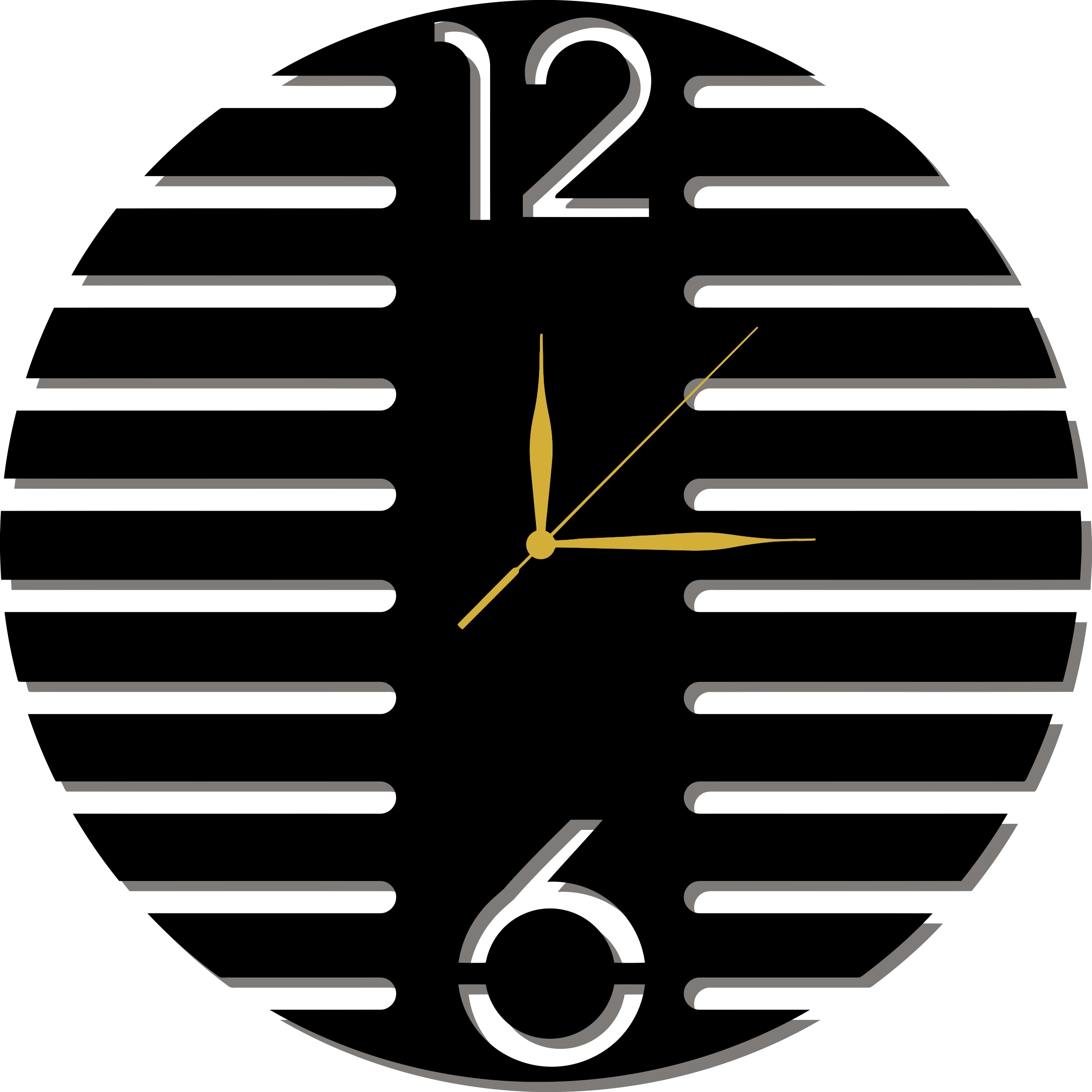 Nástěnné Obchodní Hodiny 80 CM X XXXL, Barevné Provedení