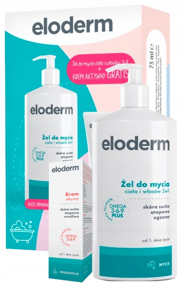 

Eloderm zestaw żel do mycia krem aktywny