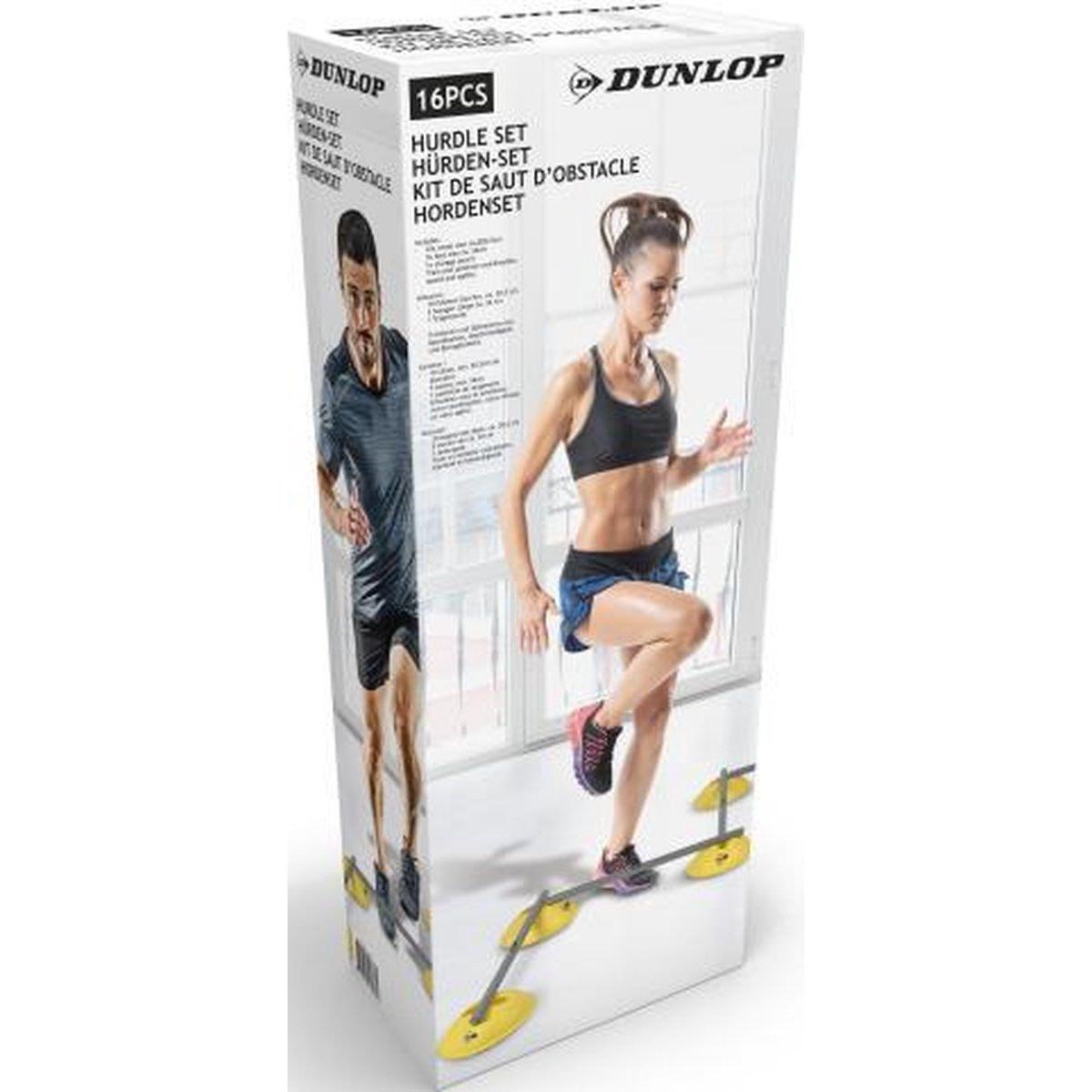 EDZÉSI AKADÁLYPÁLYA KÉSZLET KÚPOK LEMEZEK KERESZTTEREMEK 16 db. DUNLOP Magasság 1-10 cm