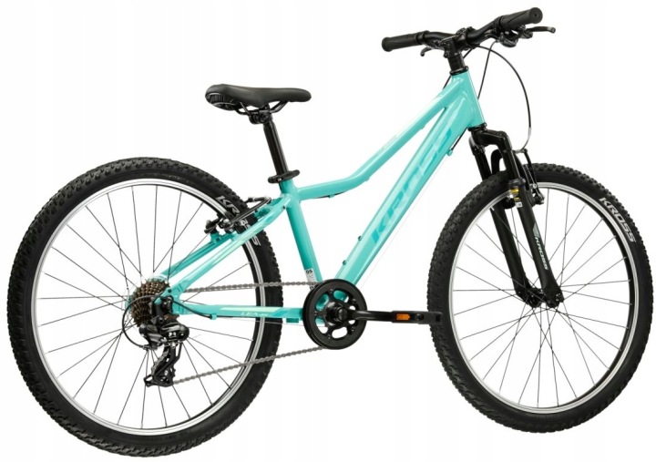 Rower młodzieżowy dziecięcy górski Kross Lea Jr 1.0 24” rama 12” seledynowy