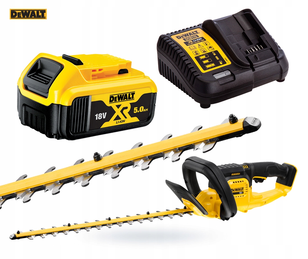 Zestaw Nożyce do żywopłotu elektryczne akumulatorowe DeWalt 55 cm 18V 1x5Ah