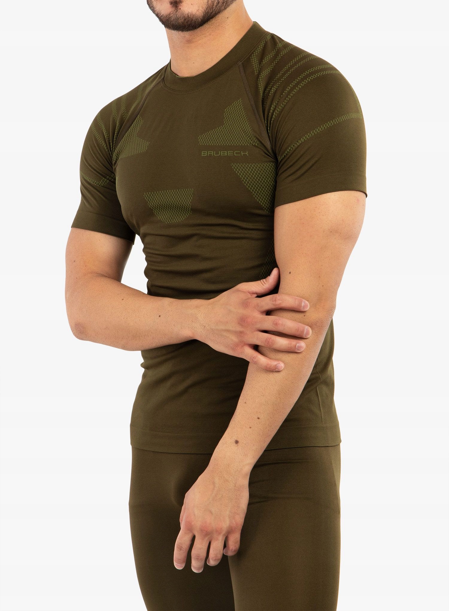 Koszulka termoaktywna Brubeck Ranger Protect khaki L
