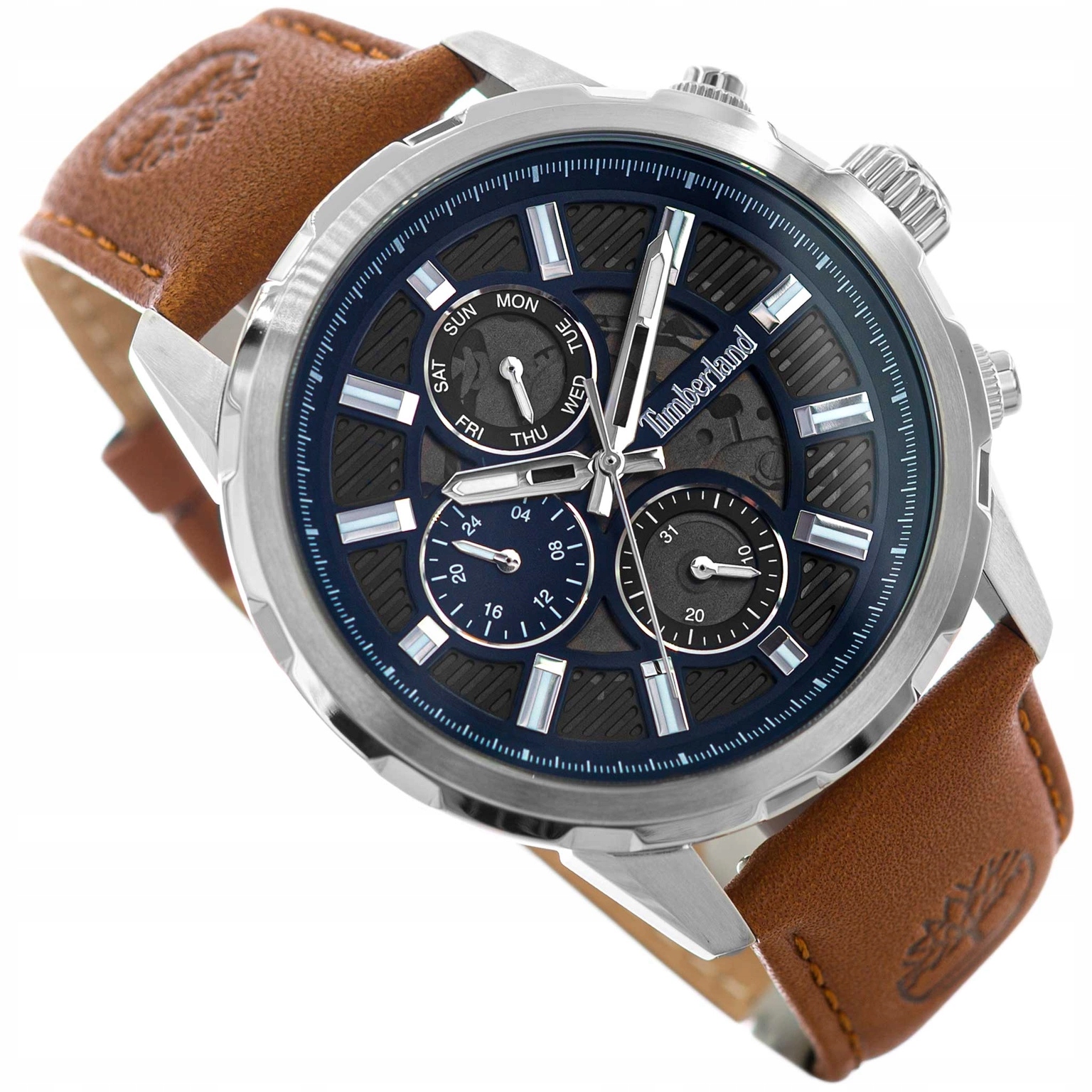 Pánské Hodinky Timberland TDWGF0056103 Classic Hnědé Na Řemínku Datumovka