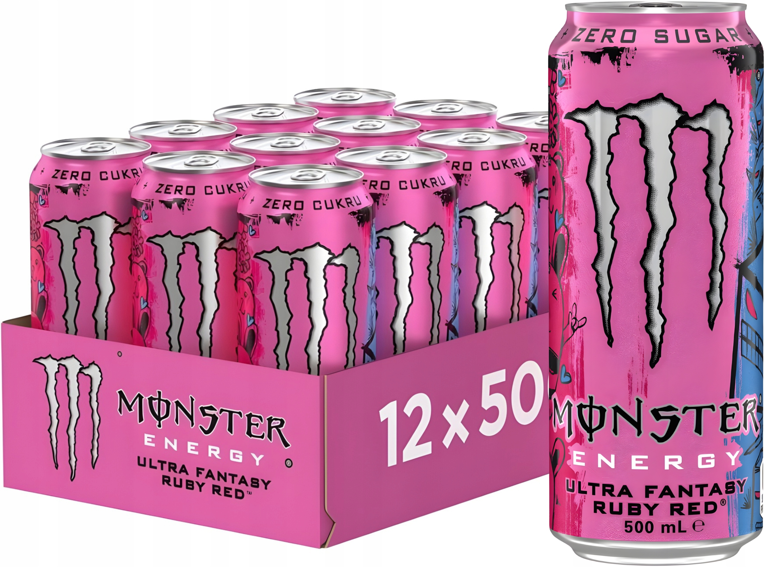 Levně Monster Ultra Fantasy Ruby Red 12×0,5l