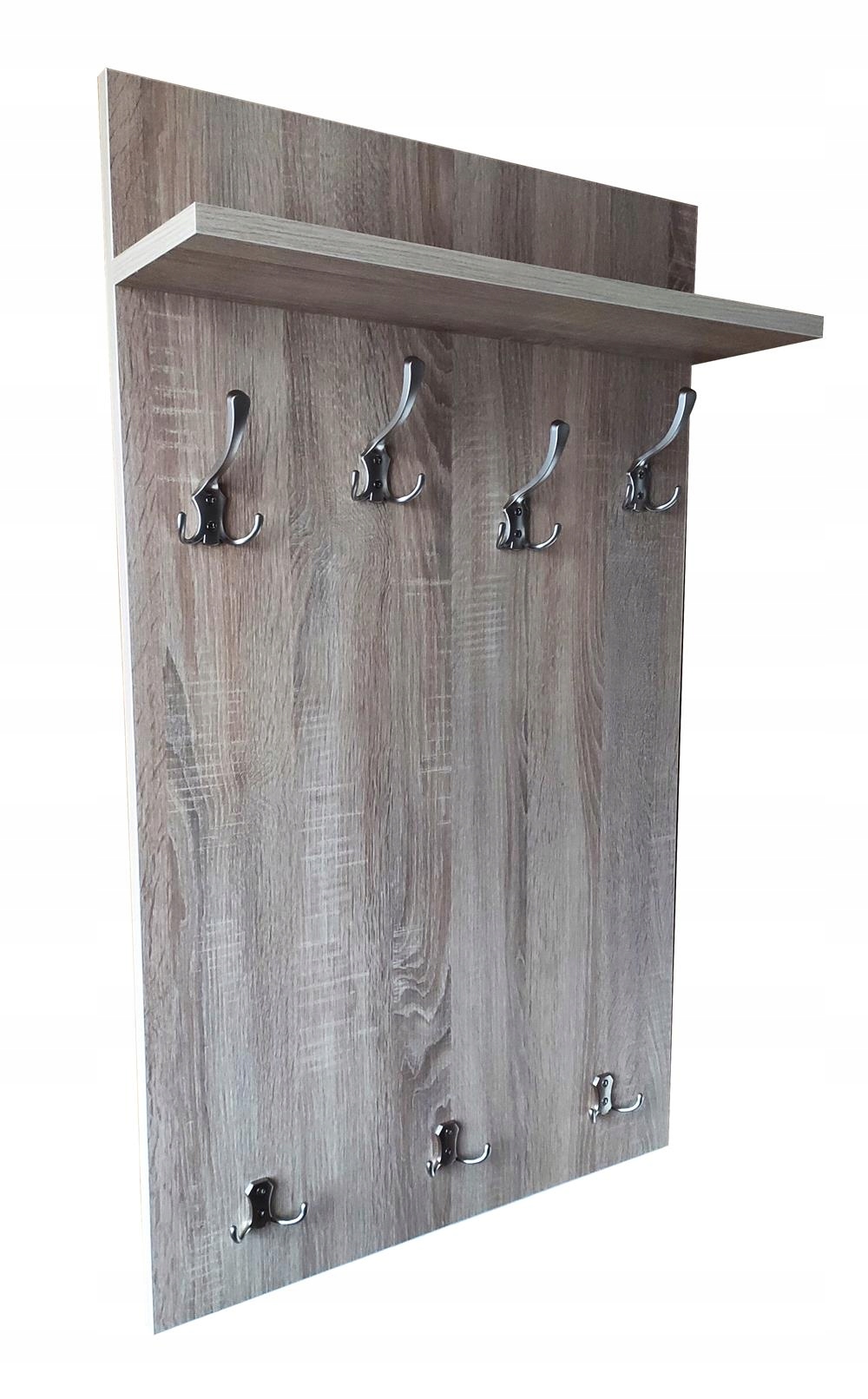 WIESZAK Z PÓŁKĄ DĄB SONOMA ŚCIENNY PRZEDPOKÓJ