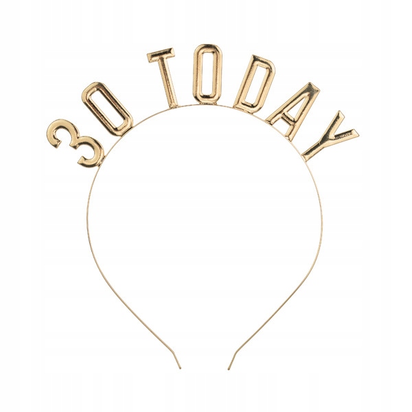 

Opaska na głowę 30 Today złota