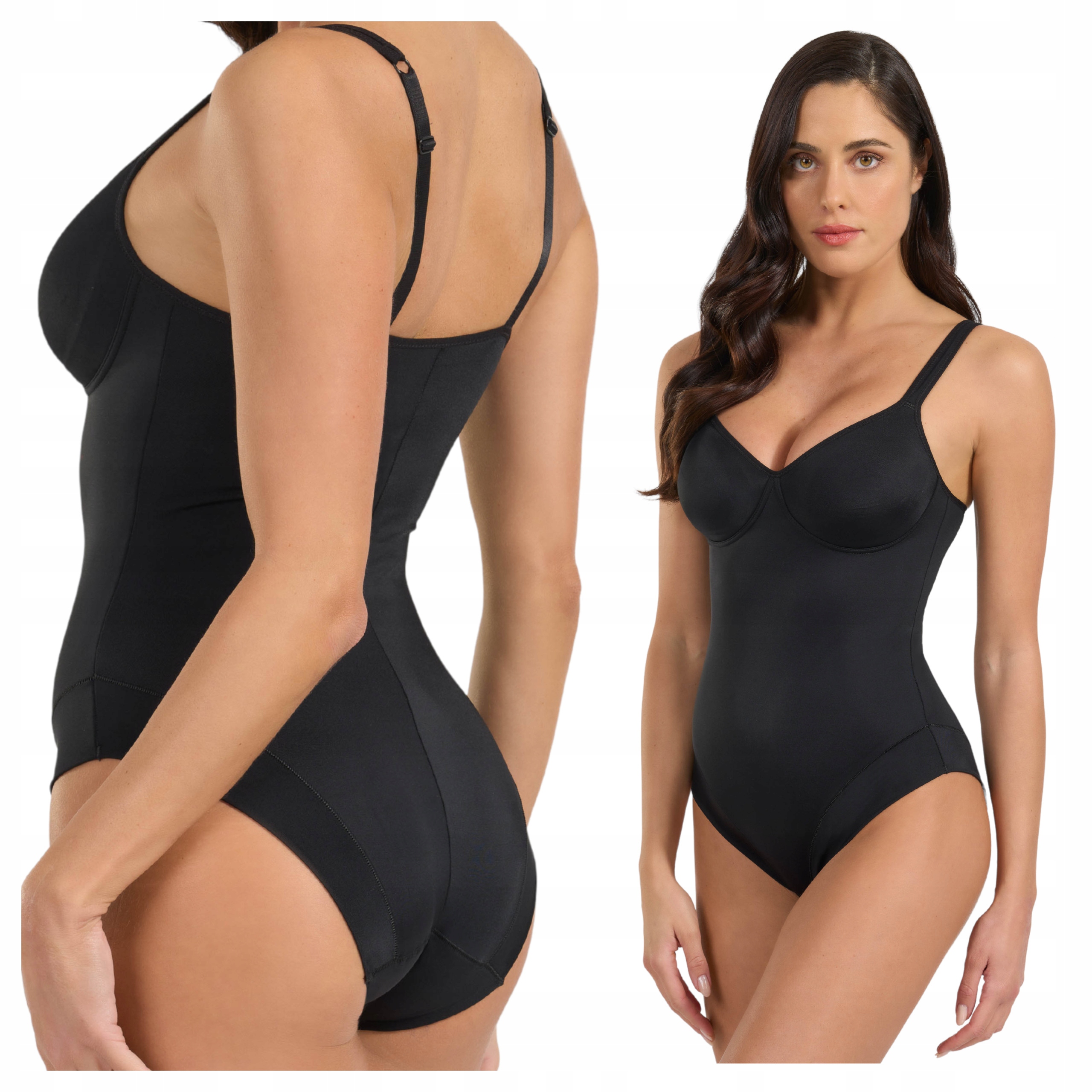 Dámské modelovací body Korekční břicho bez kostic černé 90C