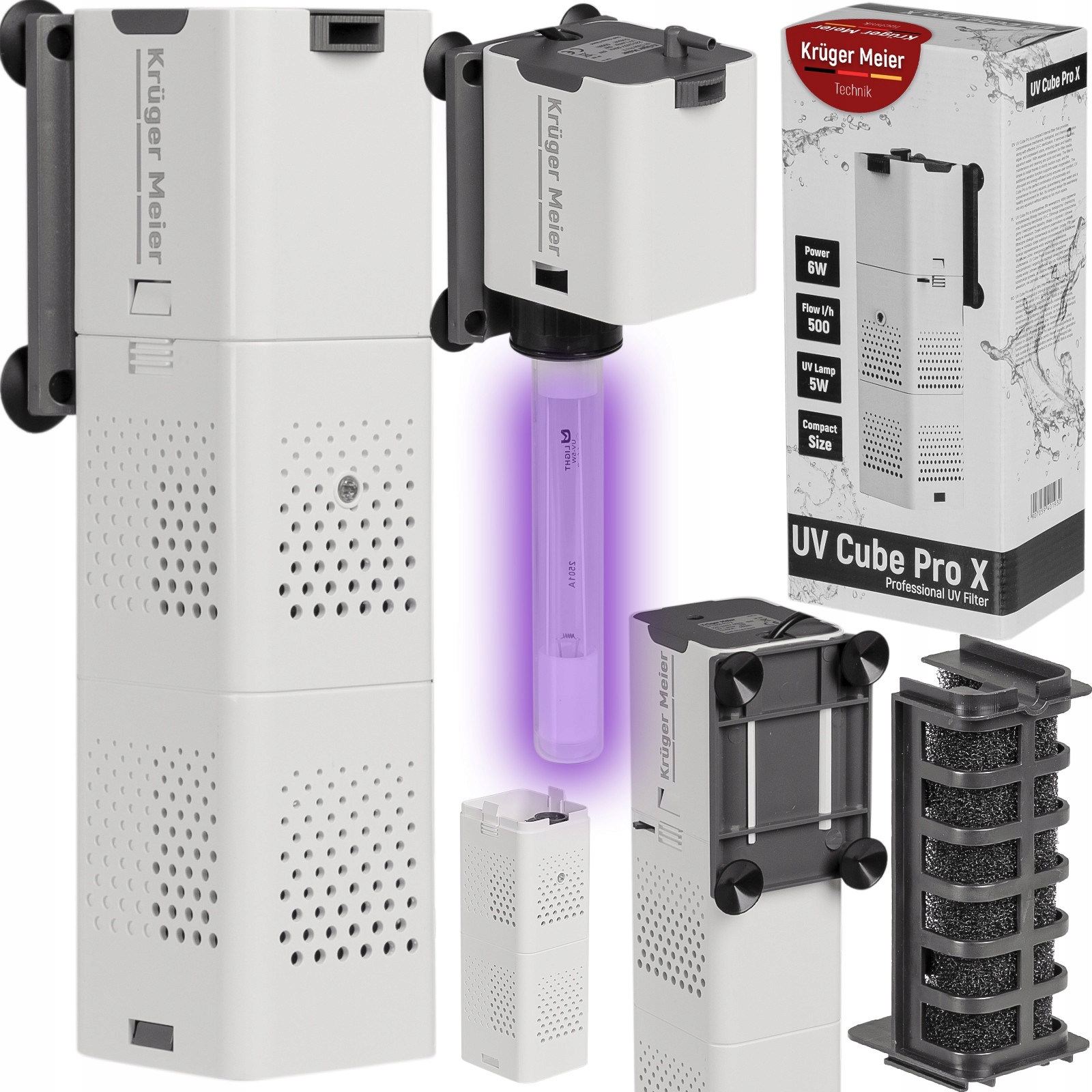 Elegantní Uv Filtr 5W Do Akvária 250 L, Tichý Provoz, Sterilizace Vody