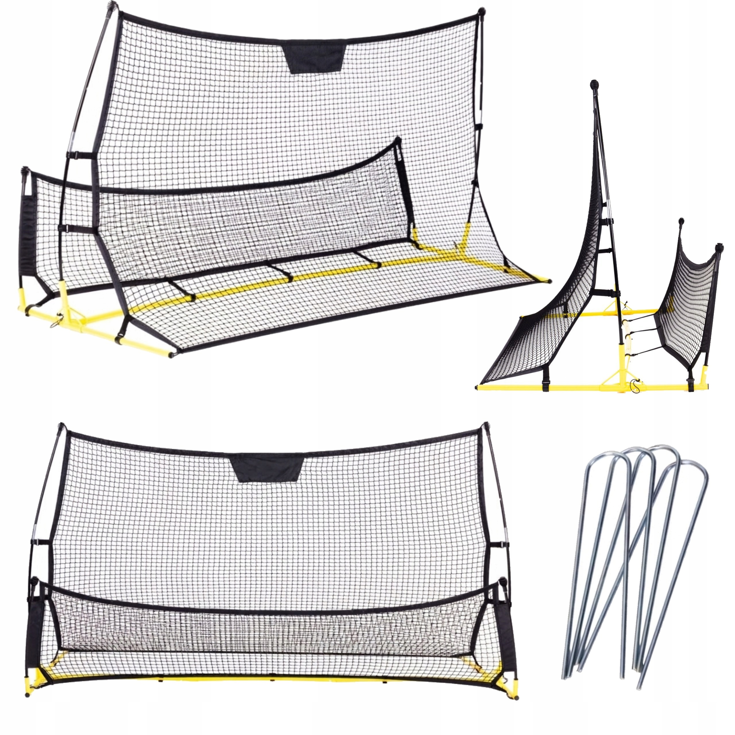 Rebounder Do Piłki Nożnej 220x120 cm Dwustronny Treningowy Piłkarski