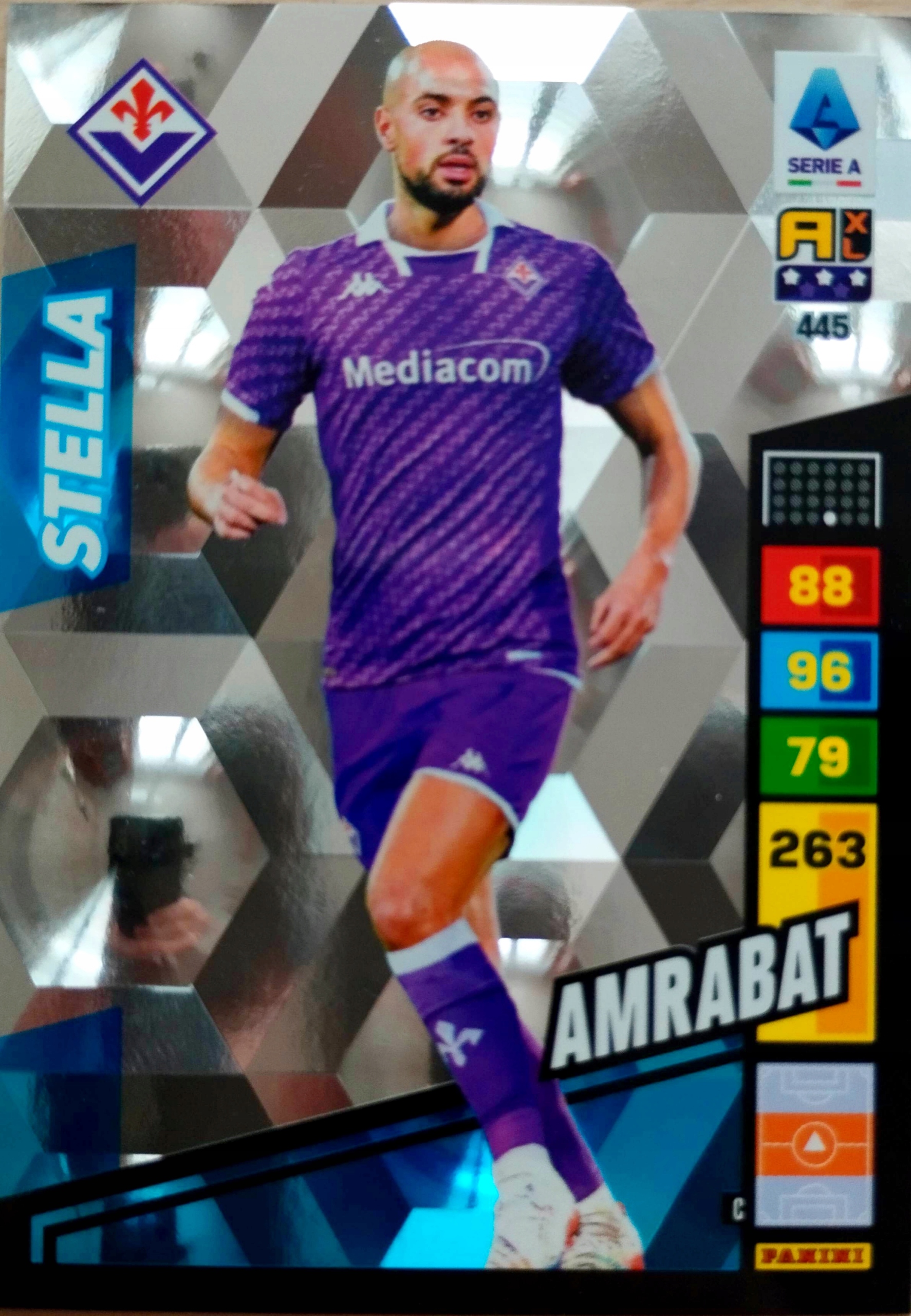 PANINI CALCIATORI LIGA WŁOSKA 2023 - 2024 STELLA 445 AMRABAT FIORENTINA