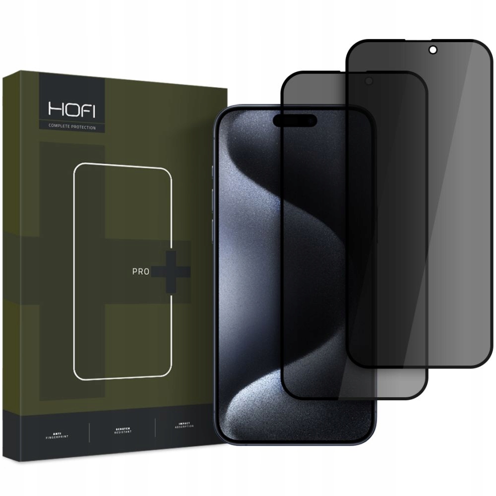 Szkło prywatyzujące do iPhone 16 Pro Max Hofi Anti Spy Glass Pro+ Privacy