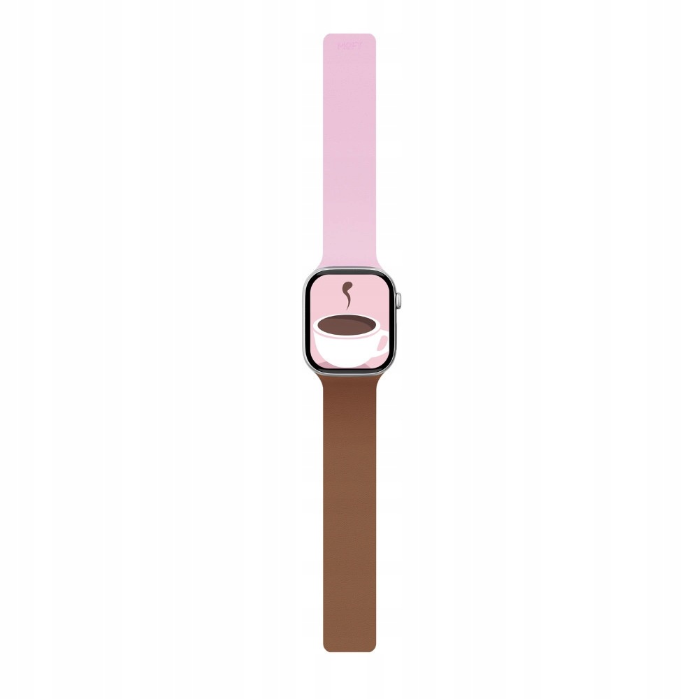 Pásek Moft Snap Duo pro Apple Watch 38/40/41/42 mm růžový, hnědý