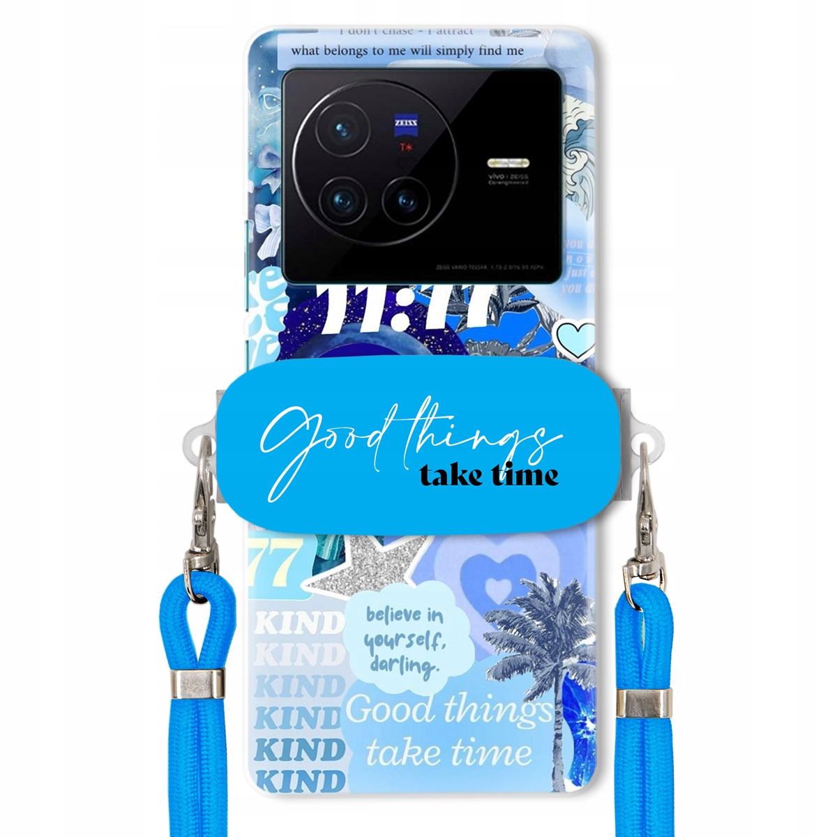 Puzdro pre Vivo X80 Držiak vodítko Crossbody Good Things Sea Morské Lata