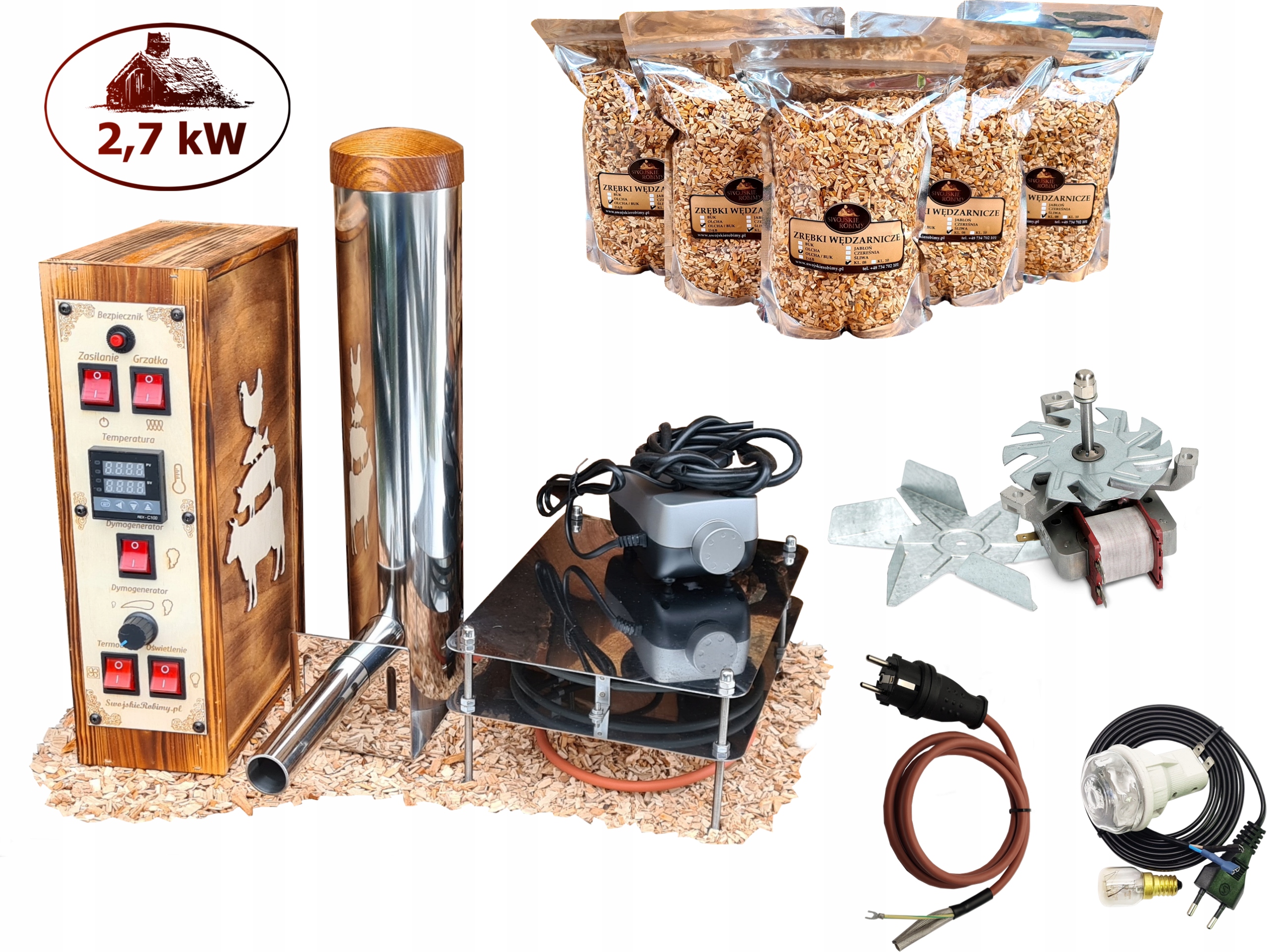 Súprava pre elektrickú udiareň 2,7 kW