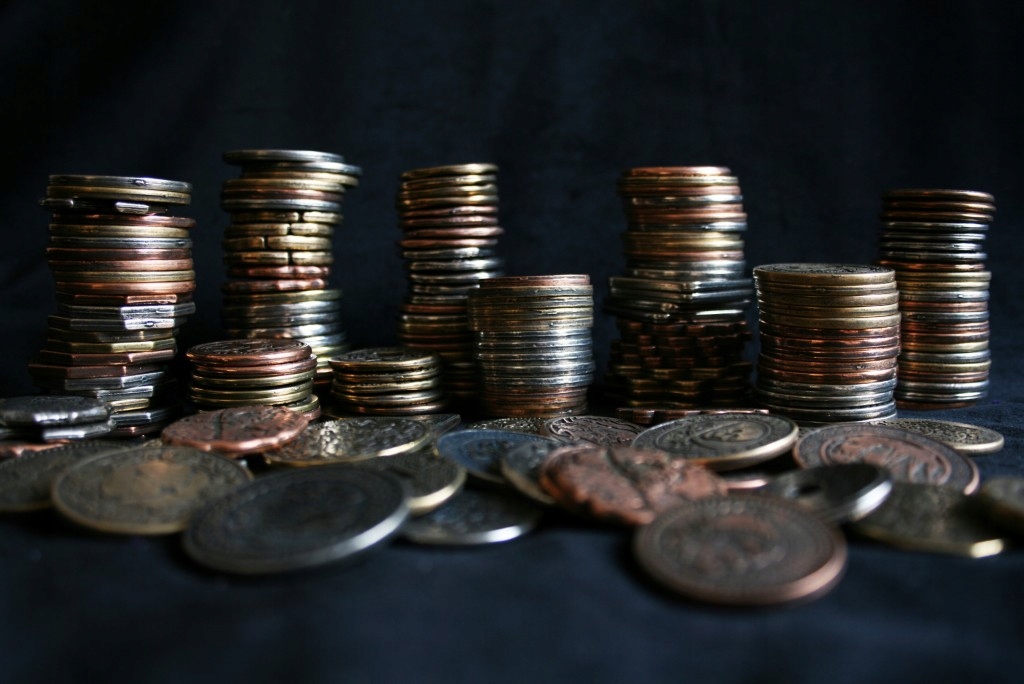 ZESTAW 3 STOLICOWYCH METALOWYCH MONET LARP RPG Producent Drawlab