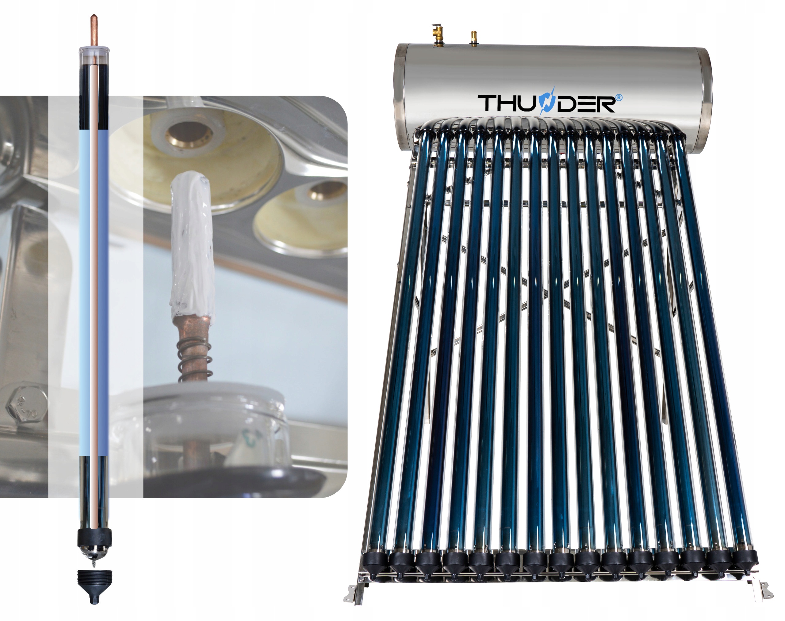 THUNDER KOLEKTOR SŁONECZNY CIŚNIENOWY 150L Rodzaj kolektor