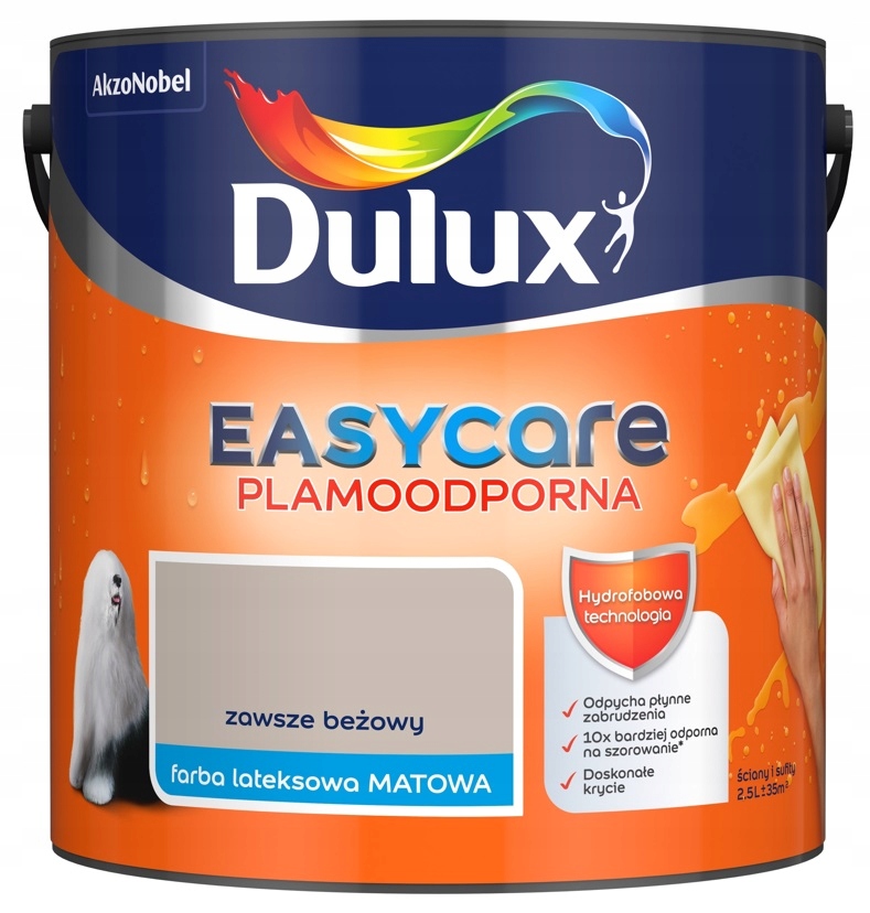 

Farba Dulux Easy Care- zawsze beżowy, 2.5l