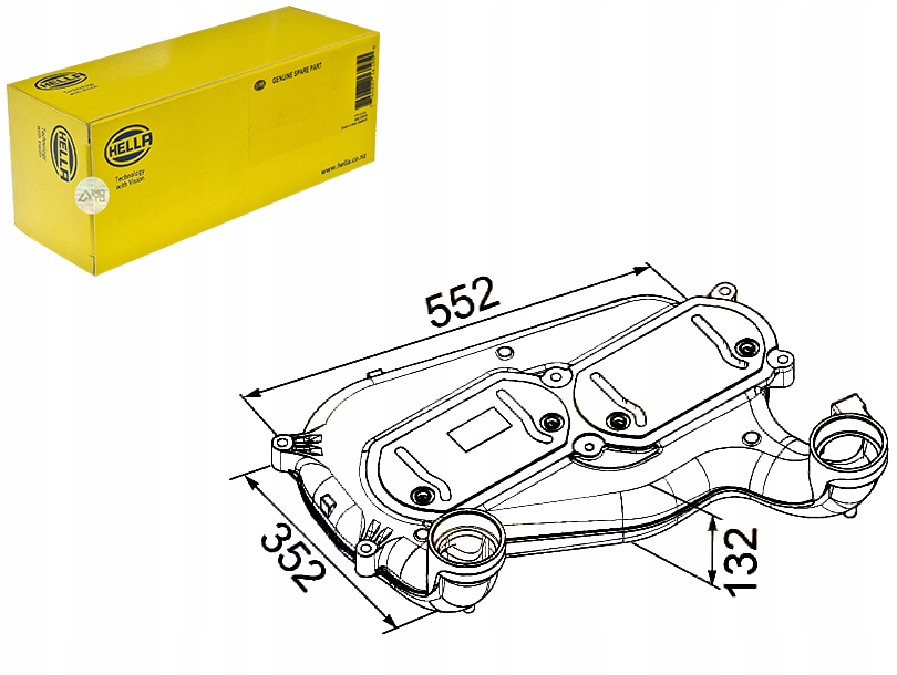 INTERCOOLER CHŁODNICA POWIETRZA DOŁADOWUJĄCEGO [HE