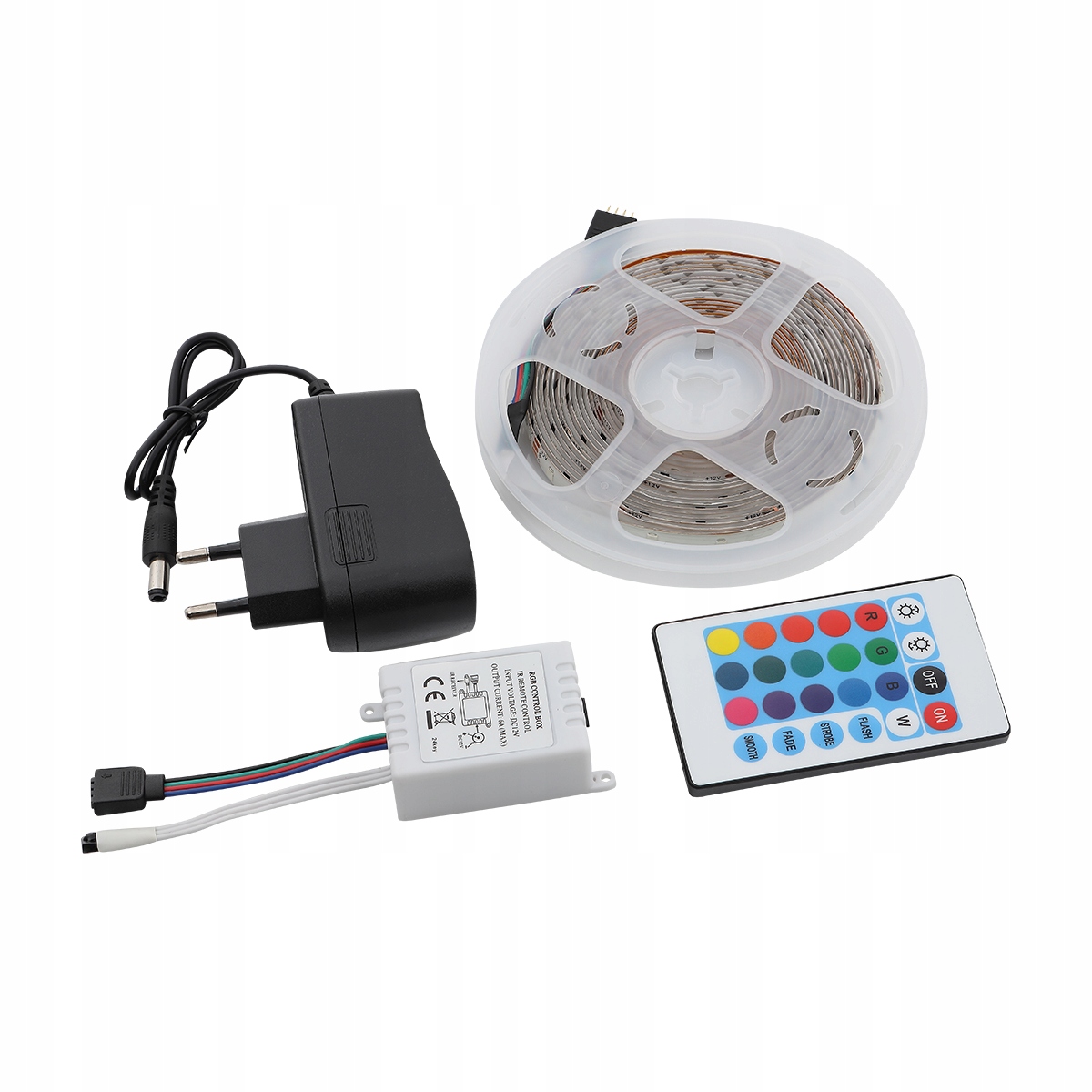 

Zestaw Taśma Led Rgb 4MB Pilot Zasilacz 230V