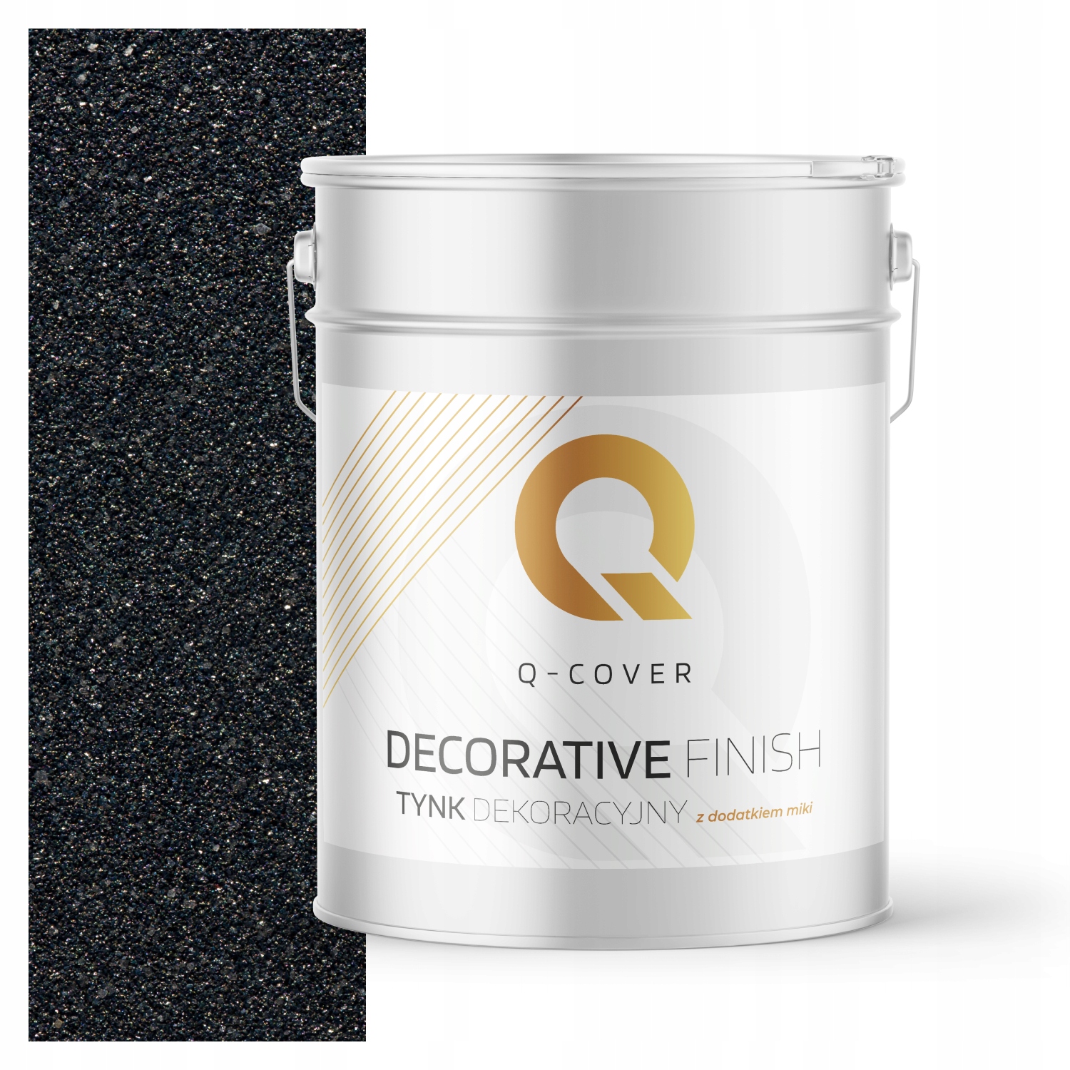 Dekorativní Omítka Grafitová Barva S Průhledným Pylem D926 15kg Premium