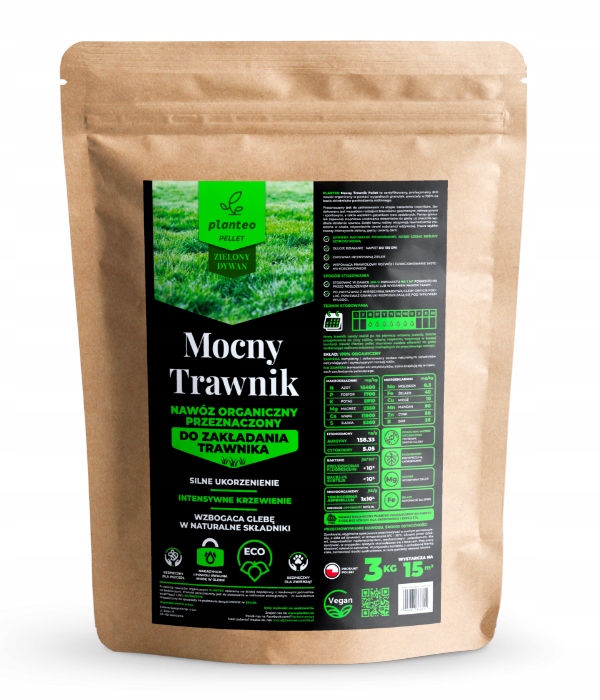 

Bio Nawóz Naturalny Mocny Trawnik Planteo 3KG