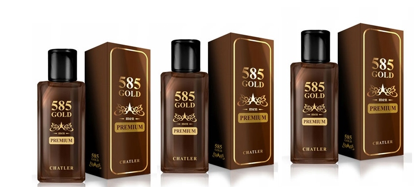 Chatler 585 Men Gold Premium 3x100 ml parfémovaná voda Set