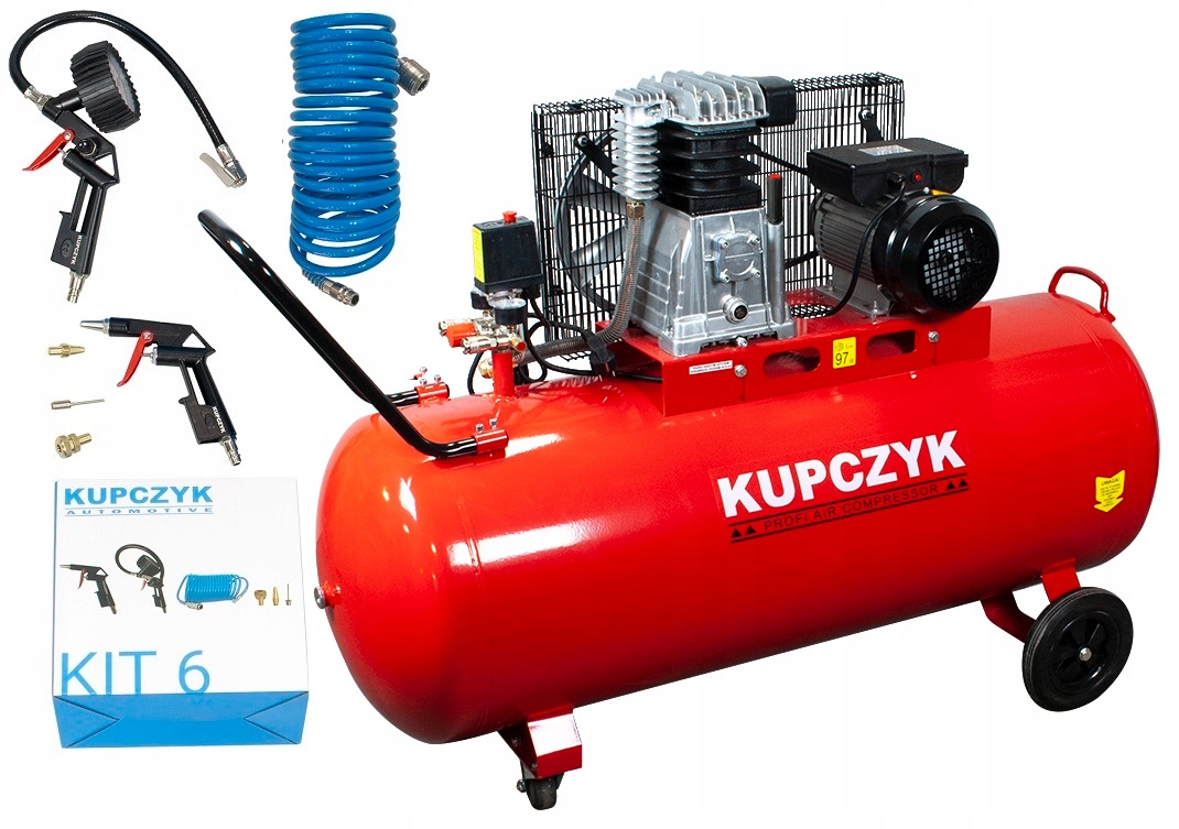 

Kompresor Sprężarka Kupczyk 200L Kk 400/200 zestaw