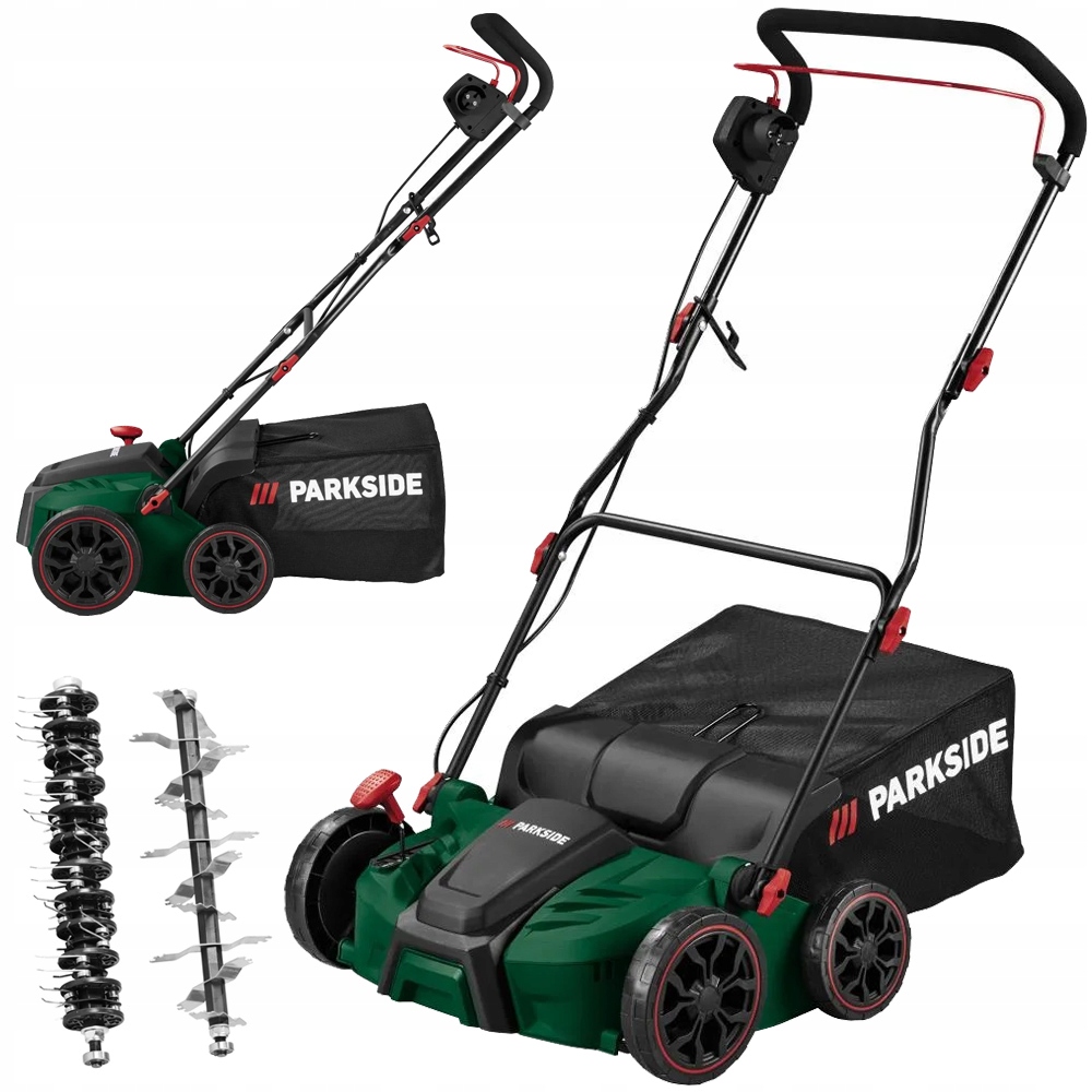 Elektrický Vertikutátor 2V1 Parkside Pelv C3 Regulácia Hĺbky