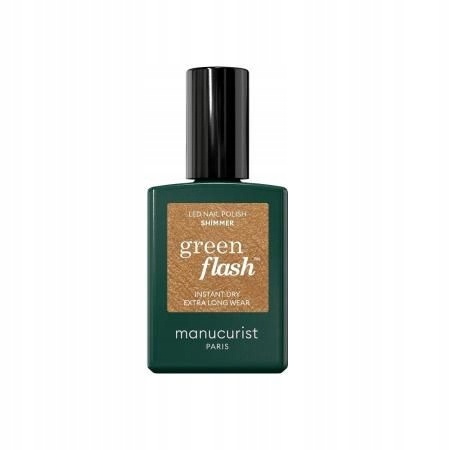 Manucurist lak na nehty Shimmer 15 Green Flash Led Gel Nail Lacquer