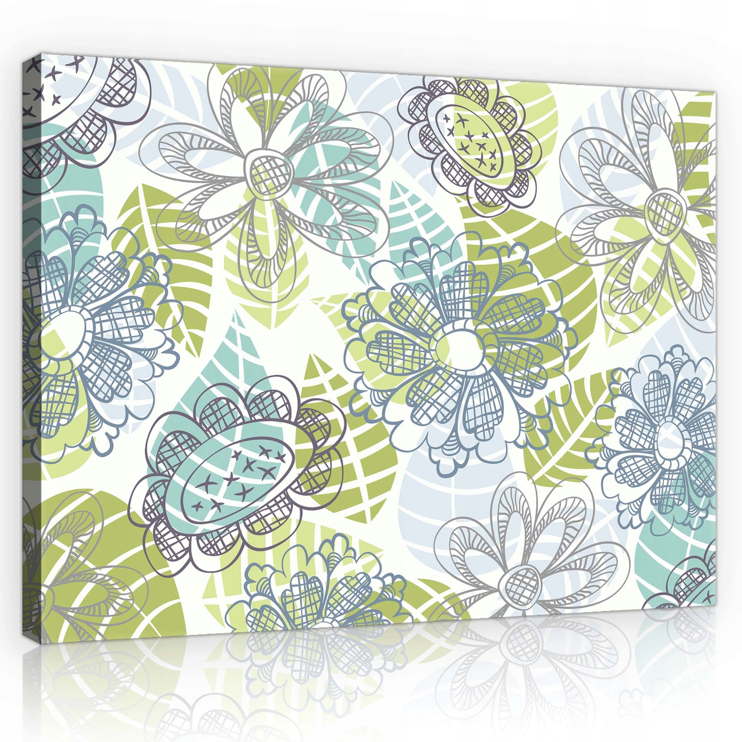 Obraz 80x60 Květiny jemné pastelové dekorativní vzory jaro klid