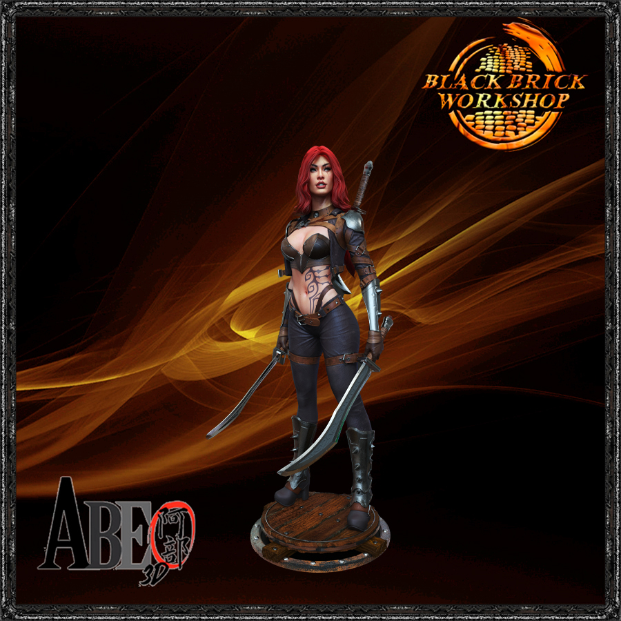 Katarina Unpainted Abe 3D Měřítko 1/9 (200mm) (sfw) 3D tisk