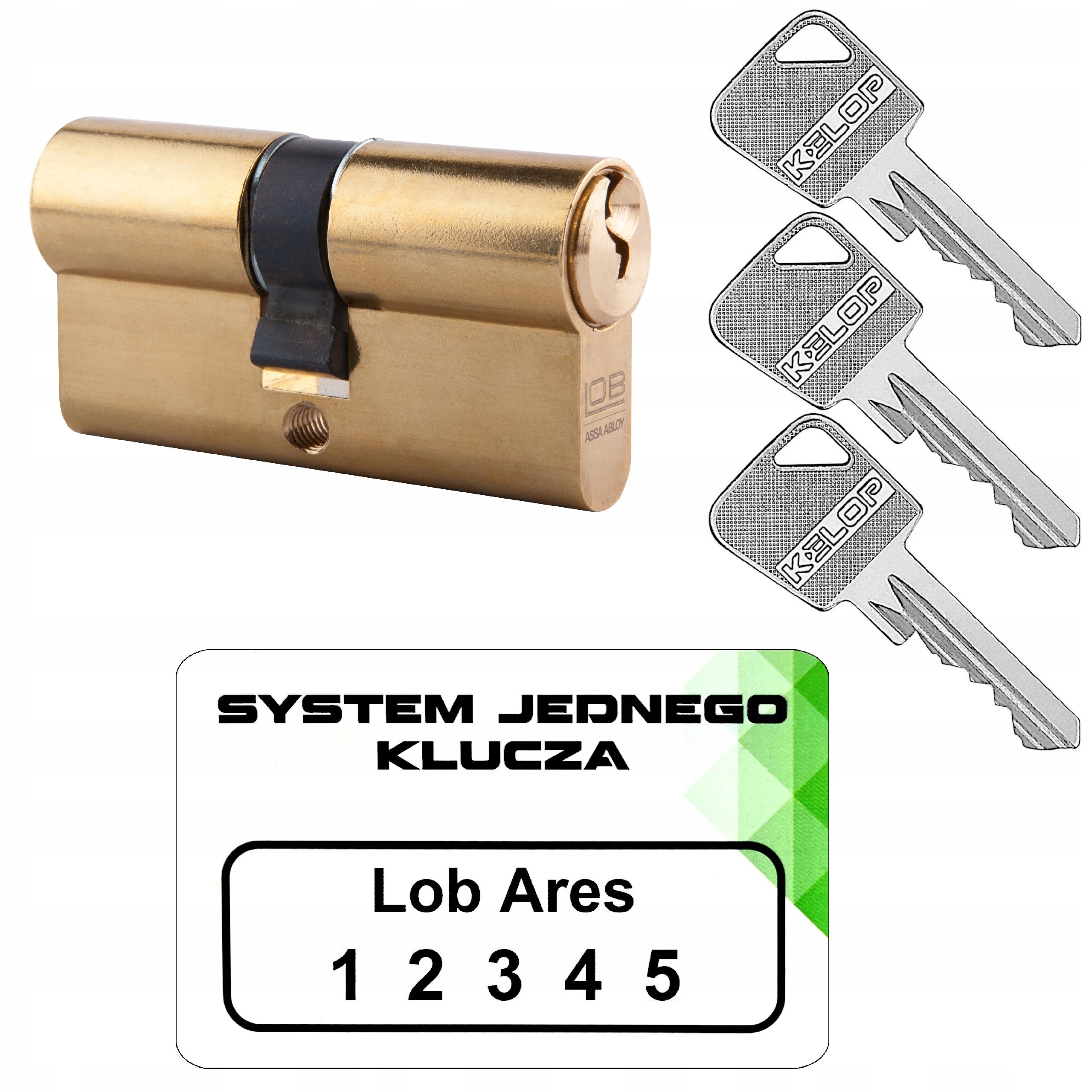 wkładka 35/35 M Lob Ares system jednego klucza