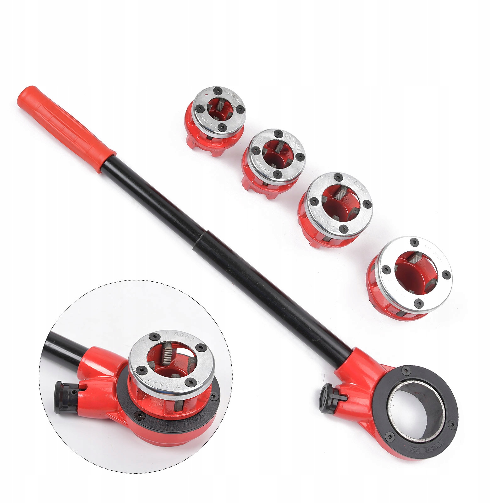 Závitovač Na Trubky S Ráčnou Prvky Sada Nařezávačů Na Násadu Nástavce