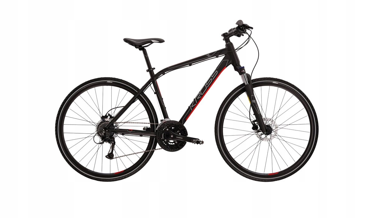 Kross Evado 5.0 29 rower crossowy górski rama 23 XL czarny-czerwony mat