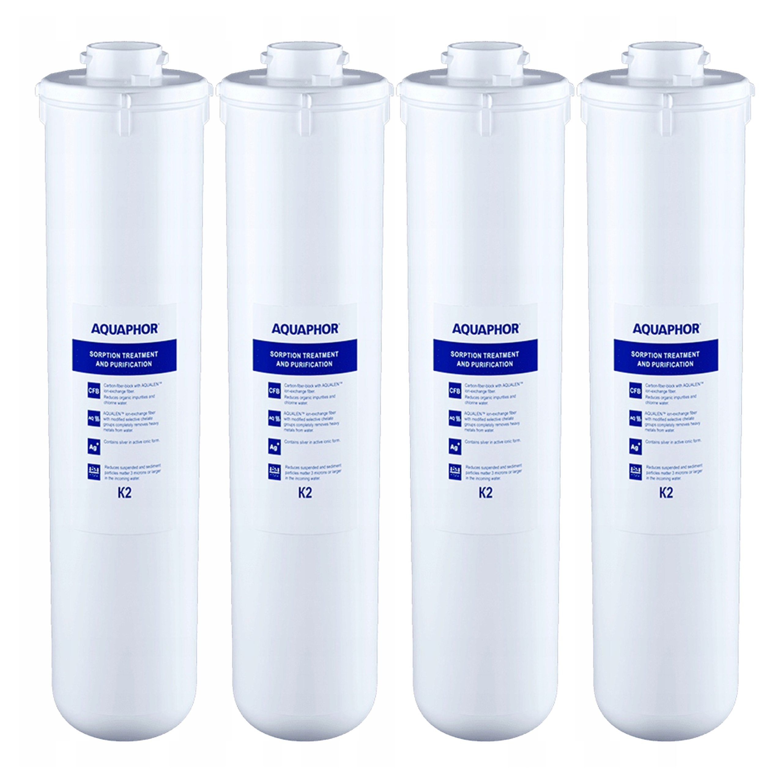 Filtračná vložka Aquaphor K2 vymeniteľná do filtra pod umývadlo 4ks