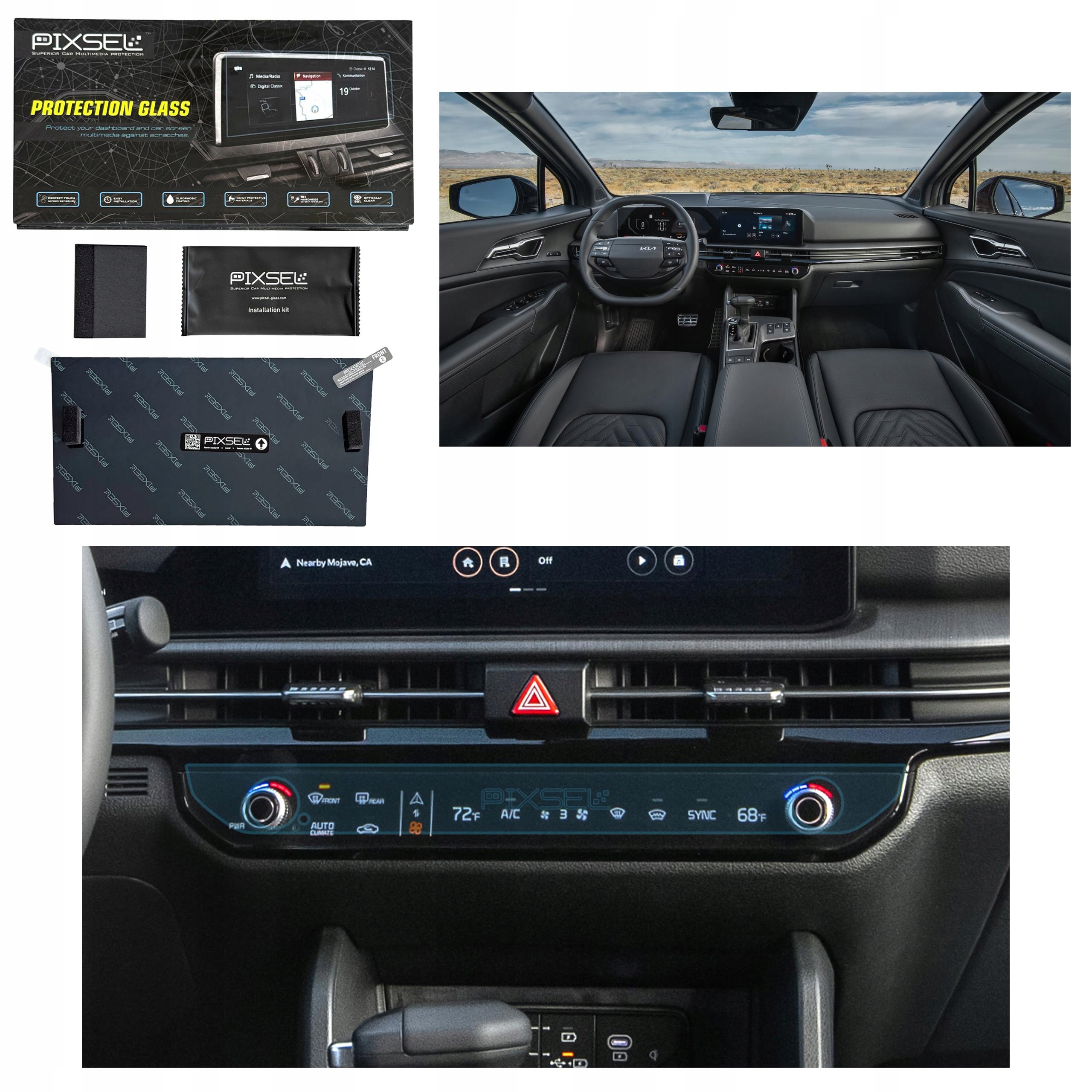 Antyodciskowe Matowe Szkło Ochronne Kia SPORTAGE-14.5“ 2025-