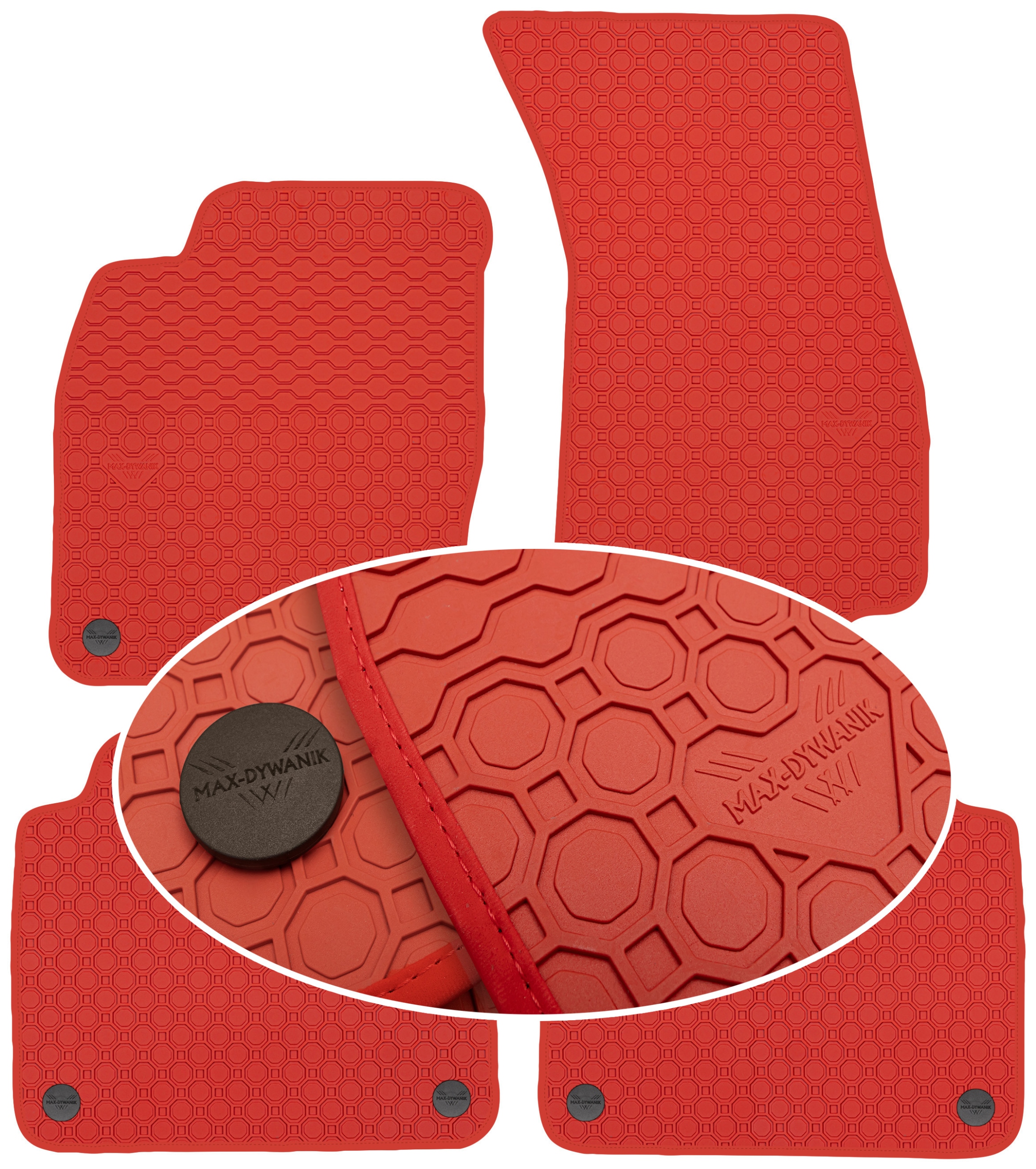 Audi A8 D5 2018 Koberce Červené