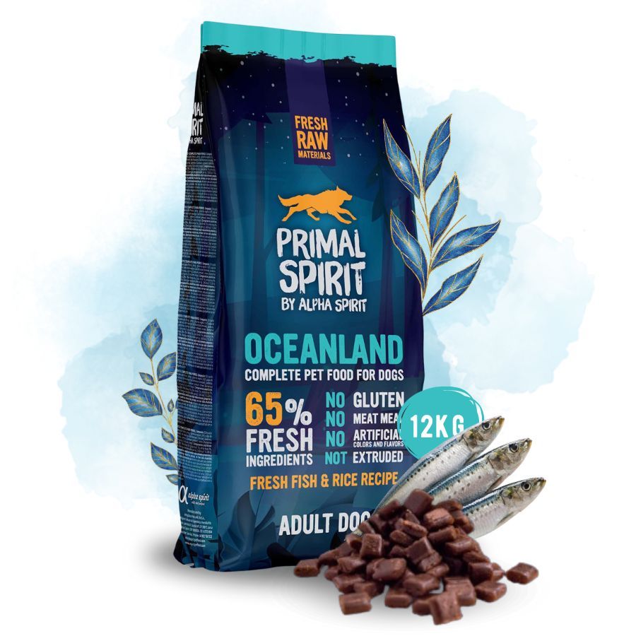 Primal Spirit Karma dla psa Oceanland 65% Mięsa Ryby Kurczak 12kg