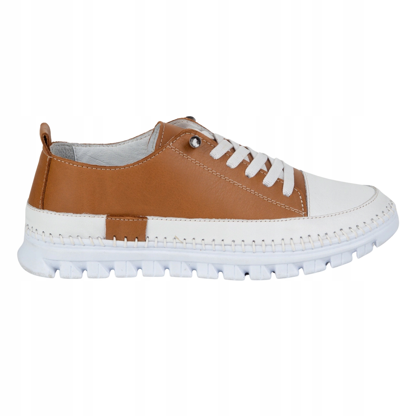 Dámské kožené polobotky 3651 vac hnědé camel 37