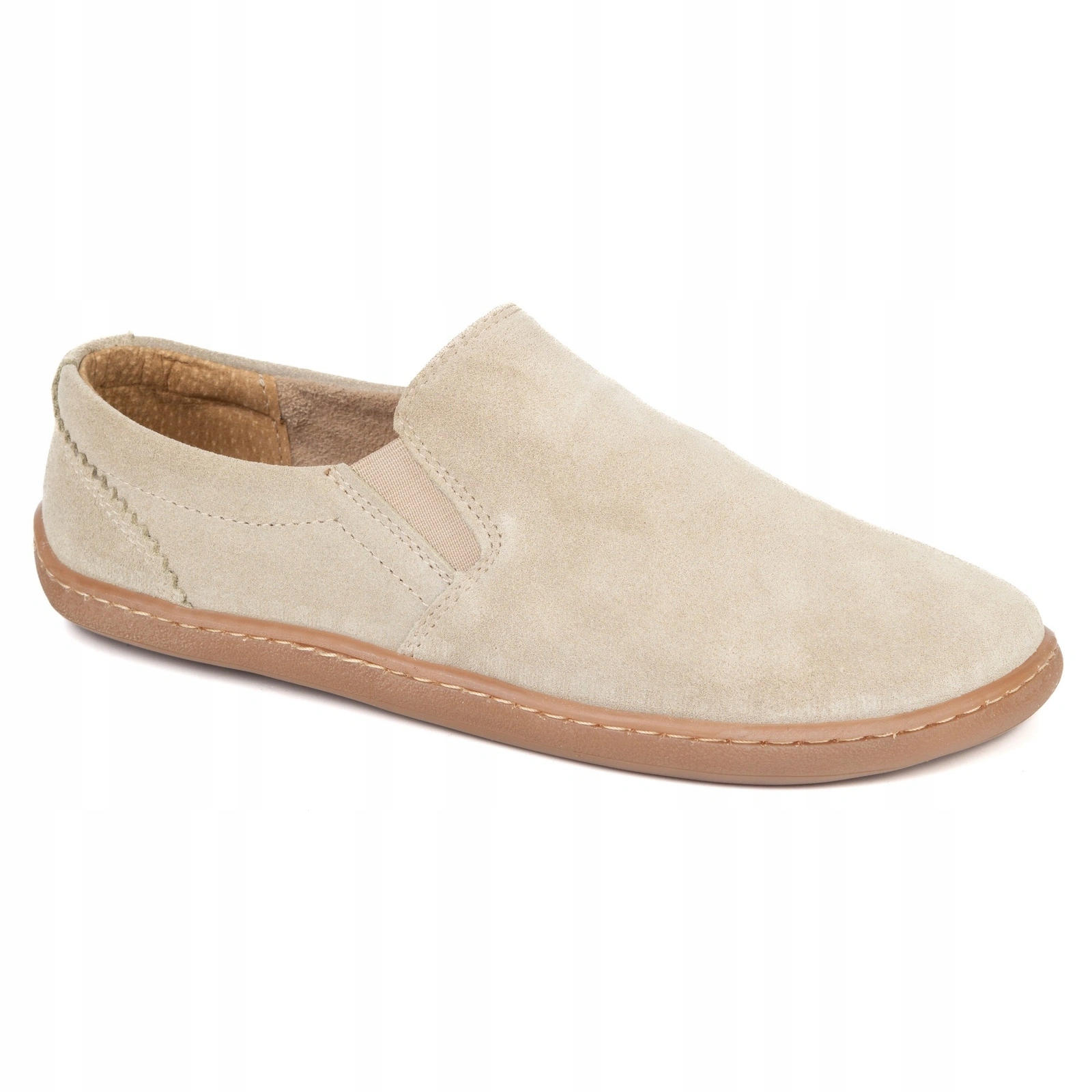 Barefoot boty na široké chodidlo kožené Quiet ecru 41