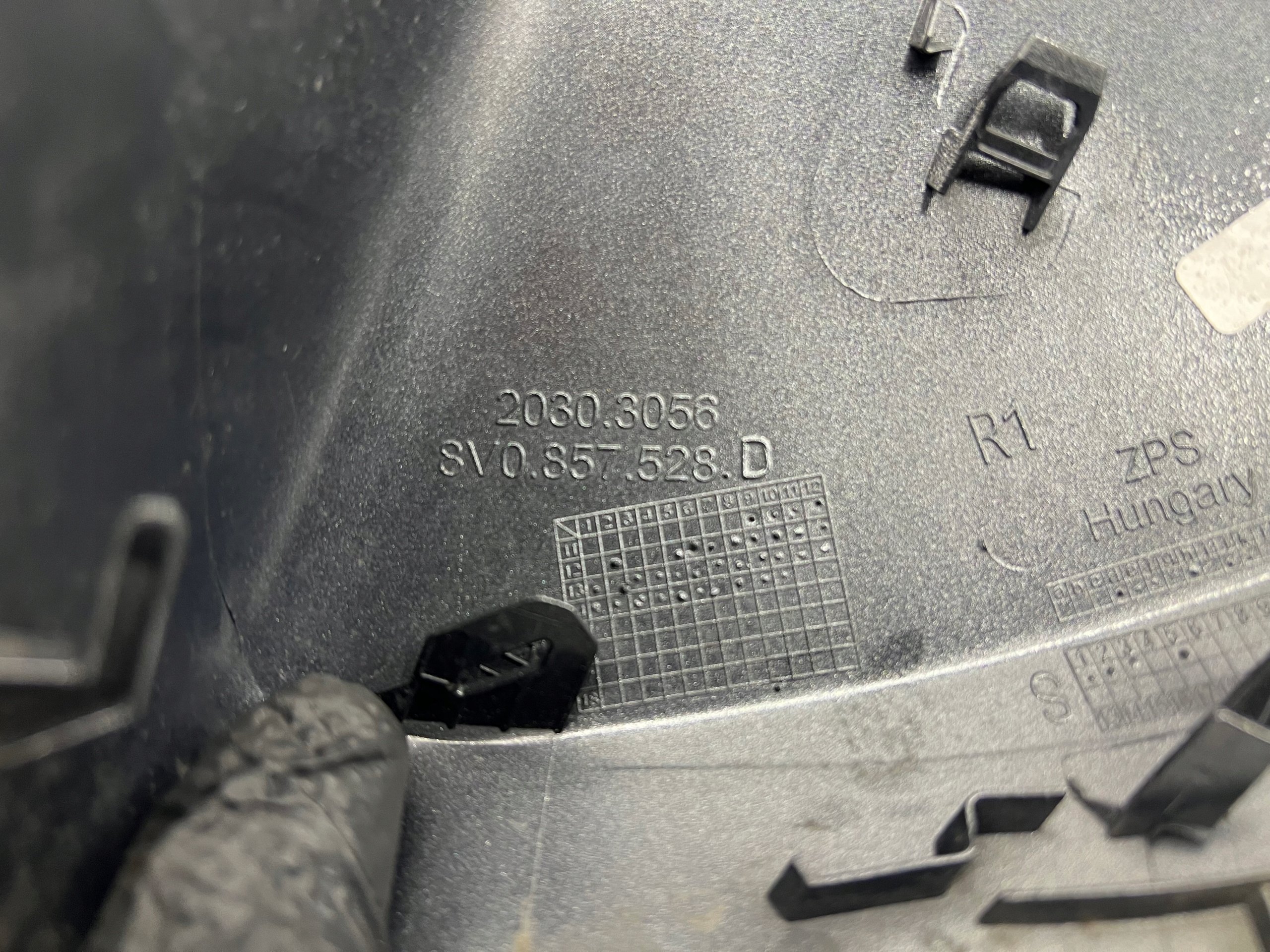 cover mirrors right AUDI A3 8V0857528D LZ7S