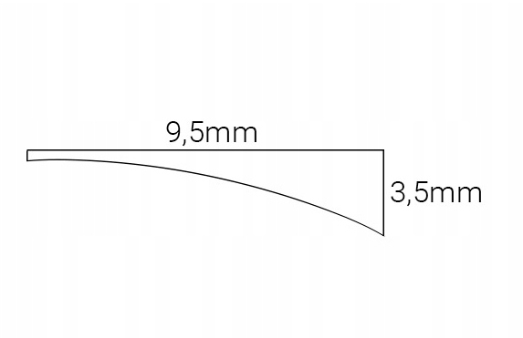 Adapter do prowadnic do listw przyszybowych 1mb Rodzaj kaseta